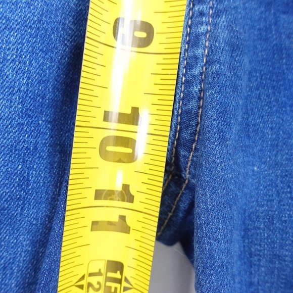 Skinny Jeans Women 26 Denim Ankle Crop Ultra Skinny Mid Rise Hoxton PAIGE Y2K - Picture 4 of 10